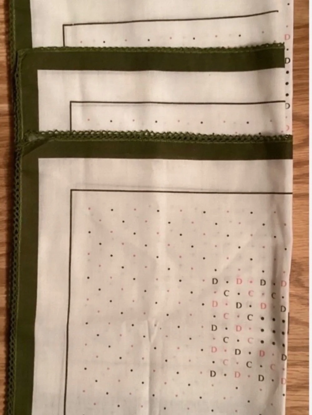 Set Of Four Beautiful Vintage Christian Dior Placemats/Doilies
